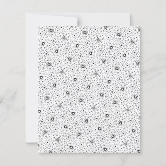 Maacah001 B&W抽象芸術ドードル (正面)