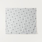 Maacah001 B&W抽象芸術ドードル タペストリー (正面(横))