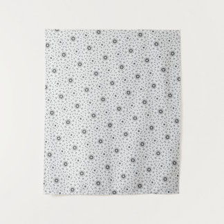 Maacah001 B&W抽象芸術ドードル タペストリー