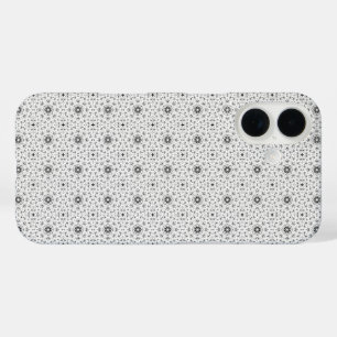 Maacah001 B&W抽象芸術ドードル iPhone 16ケース