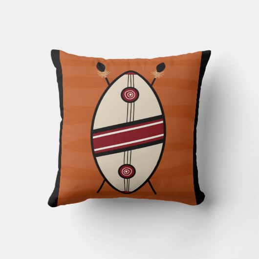 Maasaiの盾 クッション (裏面)