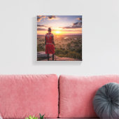 Maasai artwork canvas キャンバスプリント (インサイチュ (リビング))