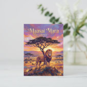 Maasai Mara National Reserve Kenya ポストカード (スタンド正面)