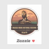 Maasai Mara , National Reserve , Majestic Lion  シール (シート)