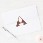 Maasai Mosaic:文化のお祝い鮮やか 三角形シール (封筒)