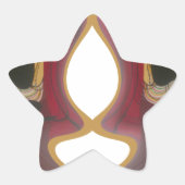 Maasai Mosaic:文化のお祝い鮮やか 星シール (正面)