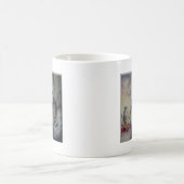 Maasai Mother & Child with Lion Artプリント/グラフィック コーヒーマグカップ (中央)