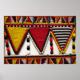 Maasai Tribal Beadwork ポスター
