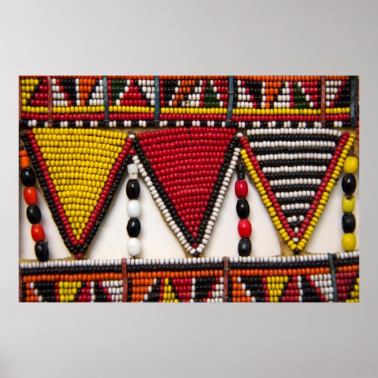 Maasai Tribal Beadwork ポスター (正面)