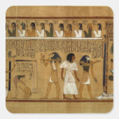 Maatの羽に対するハートの重量を量ること スクエアシール (正面)