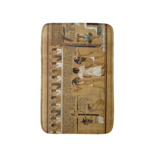 Maatの羽に対するハートの重量を量ること バスマット (正面縦)