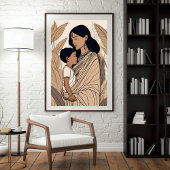 Maatr Sanskrit Art Print ポスター