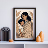 Maatr Sanskrit Art Print ポスター