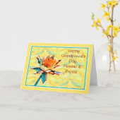 Maaw & Papawのグランドペアレントのデイカード カード (黄色い花)