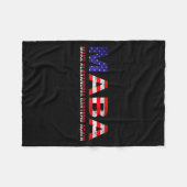 Maba Make Aoc Andria Ocasio-cortez Bartend Again U フリースブランケット (正面(横))