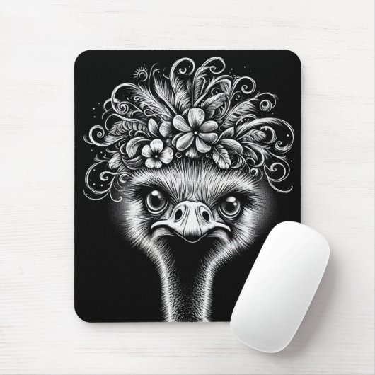 "Mable the Ostrich" Character Mouse Pad マウスパッド (マウス)