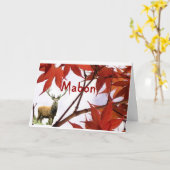 Mabon -秋の分点の恵み カード (黄色い花)