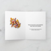 Mabon Autumn Greeting Card, customizable サンキューカード (内部)