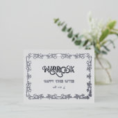 Mabrookあいさつ結婚したき 箔シーズンポストカード (立ち正面)