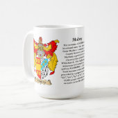 Mabry、起源、意味および頂上 コーヒーマグカップ (正面左)