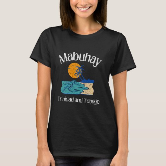 Mabuhay Trinidad and Tobago Philippines Pinoy Fili Tシャツ (正面)