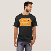 macおもしろいとチーズの食べ物好きで動く tシャツ (正面フル)