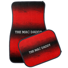 macおもしろいダディ赤と黒のグラデーショングランジ カーマット