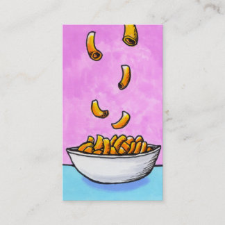 Macおよびチーズおもしろいの多彩な元の小さい芸術 名刺