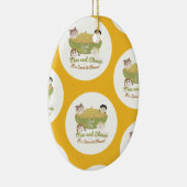 Macおよびチーズは模造します セラミックオーナメント (右)