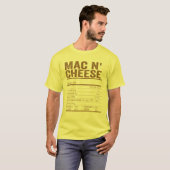 Macとチーズの栄養食品の一致する家族 Tシャツ (正面フル)