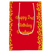 Macとチーズの誕生日パーティーMacaroni ミディアムペーパーバッグ (裏面)