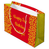 Macとチーズの誕生日パーティーMacaroni ラージペーパーバッグ (裏面アングル)
