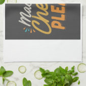 Macとチーズをお願い キッチンタオル (折り畳み)