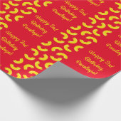 Macとチーズキッド1st誕生日パーティーマカロニ ラッピングペーパー (角)