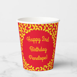 Macとチーズキッド1st誕生日パーティーマカロニ 紙コップ