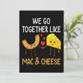 Macとチーズギフト彼の彼女の食べ物の恋人バレンタイン 招待状 (スタンド正面)