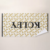 macとチーズタオルの愛パーソナライズされた向け バスタオル (バスタオル)