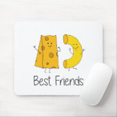Macとチーズフリ最高のーズアート友情アートベス マウスパッド (マウス)