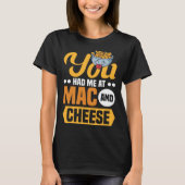 macとチーズマカロニMacとチーズ Tシャツ (正面)