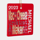 Macとチーズメーカー並外カスタム セラミックオーナメント (右)