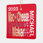 Macとチーズメーカー並外カスタム セラミックオーナメント (左)