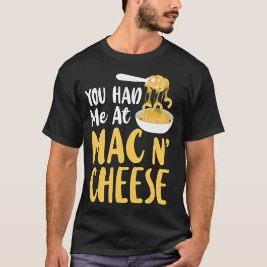 Macとチーズ私をMac&チーズガールで食べた Tシャツ (正面)