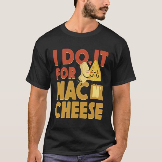 MacとチーズMac・チーズのためにやってる Tシャツ (正面)