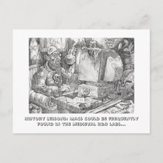 Macに関する歴史レッスン ポストカード (正面)