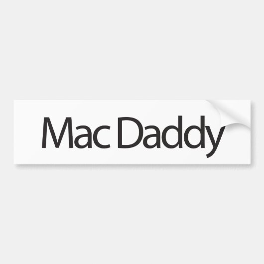 Macのお父さんのバンパーステッカー バンパーステッカー (正面)