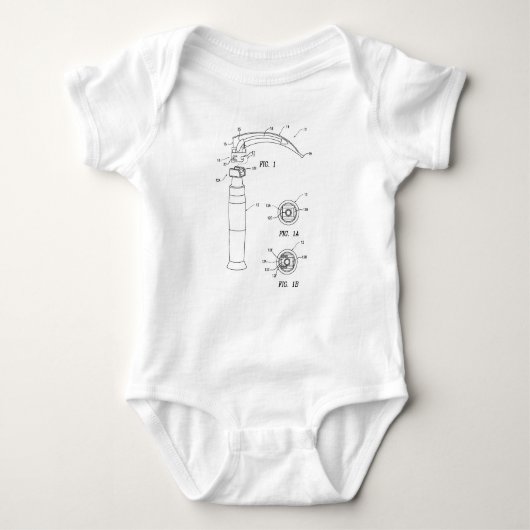 Macのお父さん ベビーボディスーツ (正面)