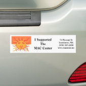 MACの中心のステッカー バンパーステッカー (車上)