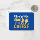 Macへ私のチーズパおもしろいンかわいいバレンタインの日 ノートカード (正面/裏面インサイチュ)