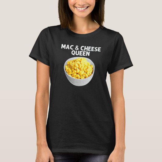 macカッコいいと女性用チーズMom Macaroni Food Th Tシャツ (正面)