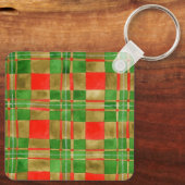 MACグレガータータンチェックアルミスクエアキーチェーン キーホルダー (裏面)